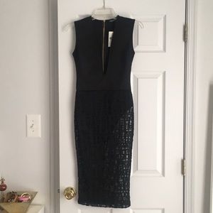 Fashion Nova Black Midi Dress